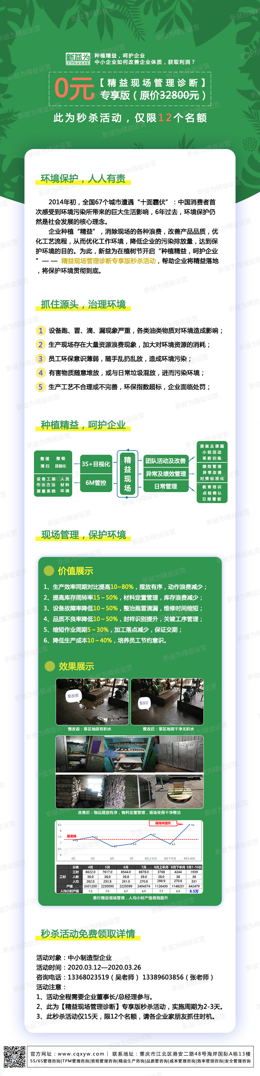 種植精益，呵護(hù)企業(yè)——精益現(xiàn)場管理診斷專享版秒殺活動(dòng)